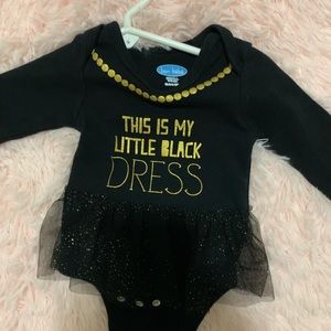 Little black dress onesie